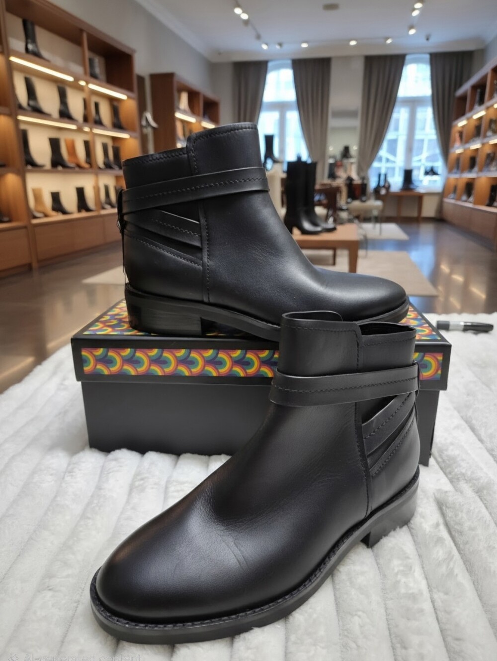 COLE HAAN ROSALYN WATERPROOF STRAP ANKLE BOOTIES BOOTS WOMEN'S SZ 6 $298